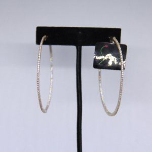 Gold and Sparkle 2.25" Hoops